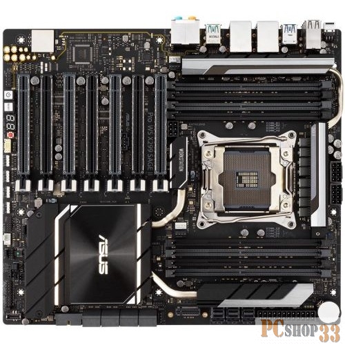 Материнская плата для рабочих станций ASUS PRO WS X299 SAGE II /LGA-2066,X299 II,8DIMM,7PCIE