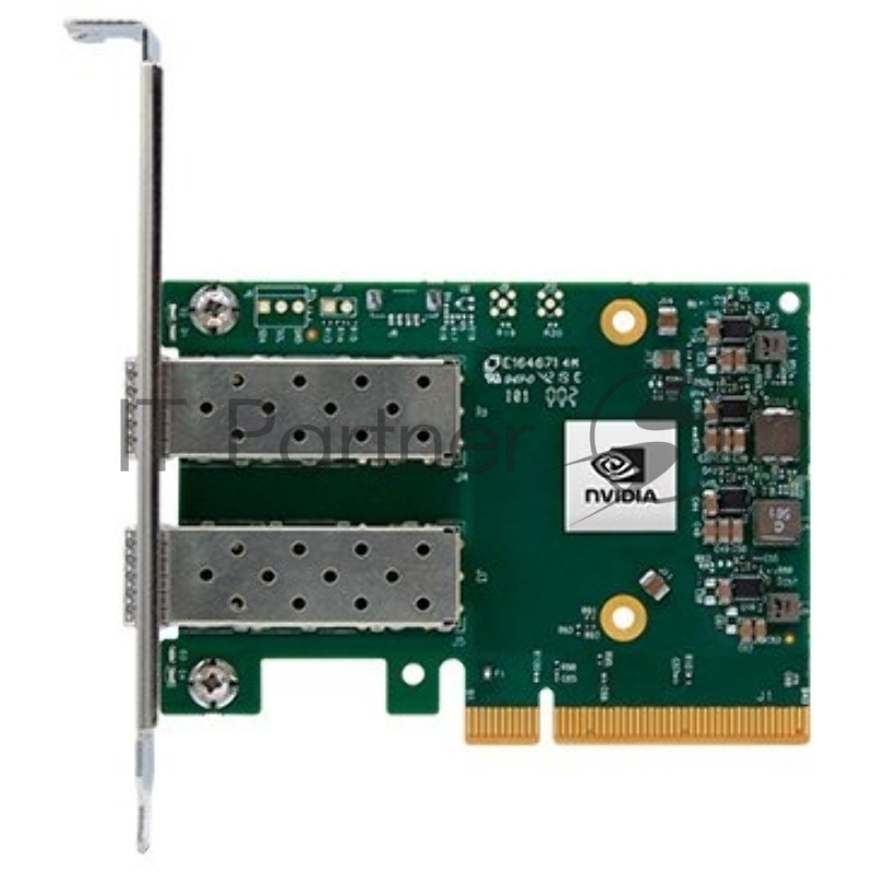 Сетевая карта ConnectX®-6 Lx EN adapter card, 25GbE, Dual-port SFP28, PCIe 4.0 x8, No Crypto, Tall Bracket