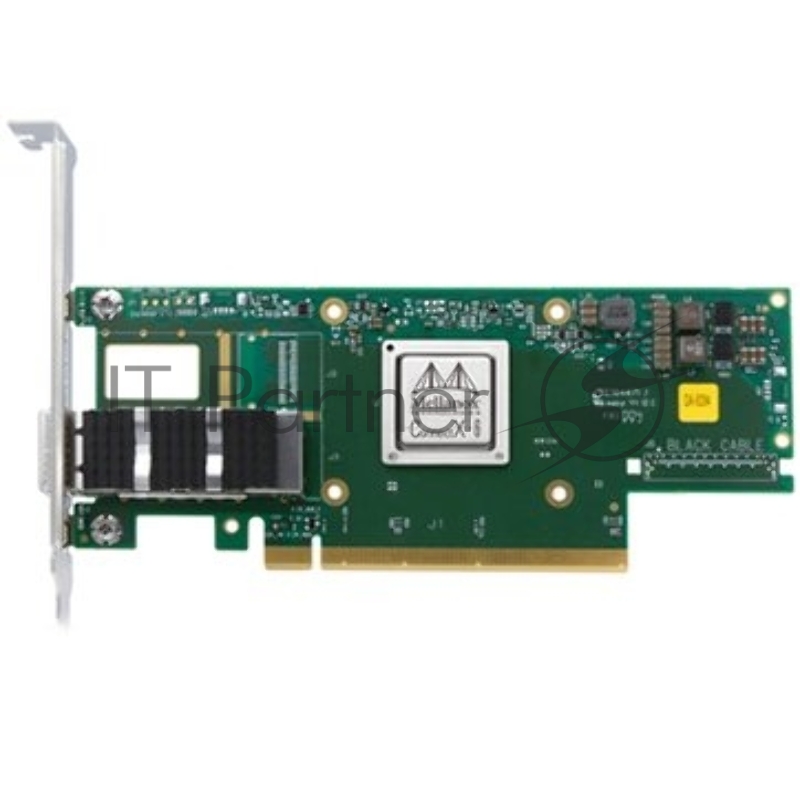 Адаптер MELLANOX Infiniband ConnectX®-6 VPI adapter card, 100Gb/s (HDR100, EDR IB and 100GbE), single-port QSFP56, PCIe3.0/4.0 x16, tall bracket, single pack