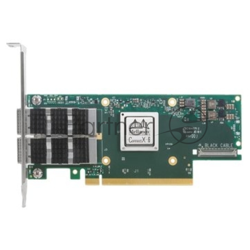 Адаптер MELLANOX Infiniband ConnectX®-6 VPI adapter card, 100Gb/s (HDR100, EDR IB and 100GbE), dual-port QSFP56, PCIe3.0/4.0 x16, tall bracket, single pack