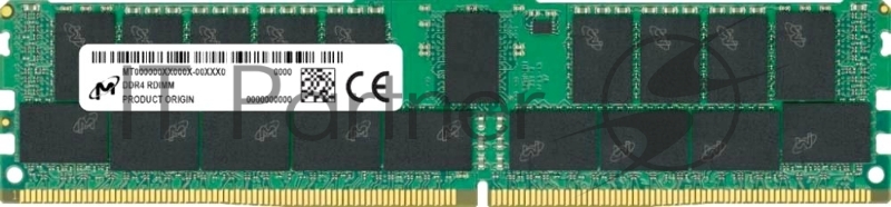 Модуль памяти 32GB Micron DDR4 3200 RDIMM Server Memory MTA36ASF4G72PZ-3G2 ECC, Reg, CL22, 1.2V, 2Gbx4, RTL {100}