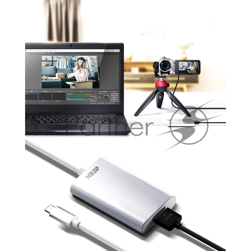 Конвертер ATEN CAMLIVE™ HDMI to USB-C UVC Video Capture