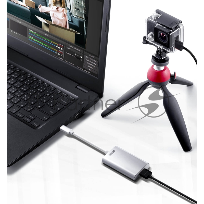 Конвертер ATEN CAMLIVE™ HDMI to USB-C UVC Video Capture
