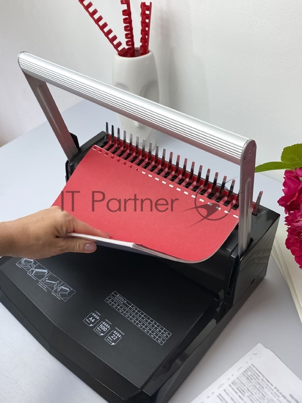 Переплетчик Heleos БП-22 A4/перф.13л.сшив/макс.500л./пл (6-51мм)