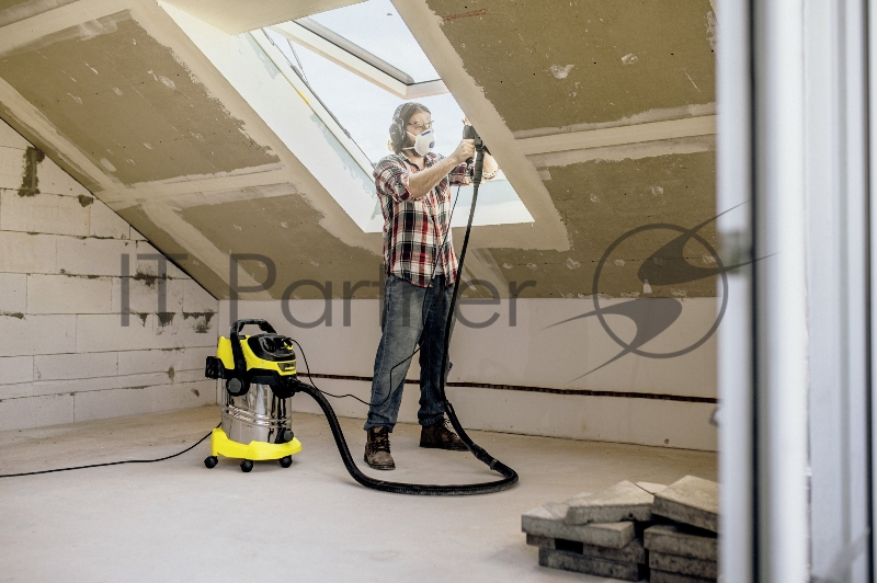 Строительный пылесос Karcher WD 6 P S V-30/6/22/T 1300Вт (уборка: сухая/сбор воды) желтый