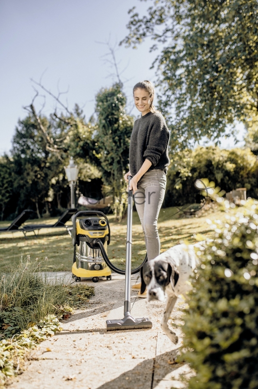 Строительный пылесос Karcher WD 6 P S V-30/6/22/T 1300Вт (уборка: сухая/сбор воды) желтый