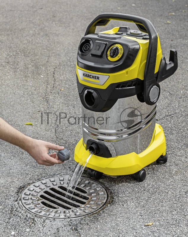 Строительный пылесос Karcher WD 6 P S V-30/6/22/T 1300Вт (уборка: сухая/сбор воды) желтый