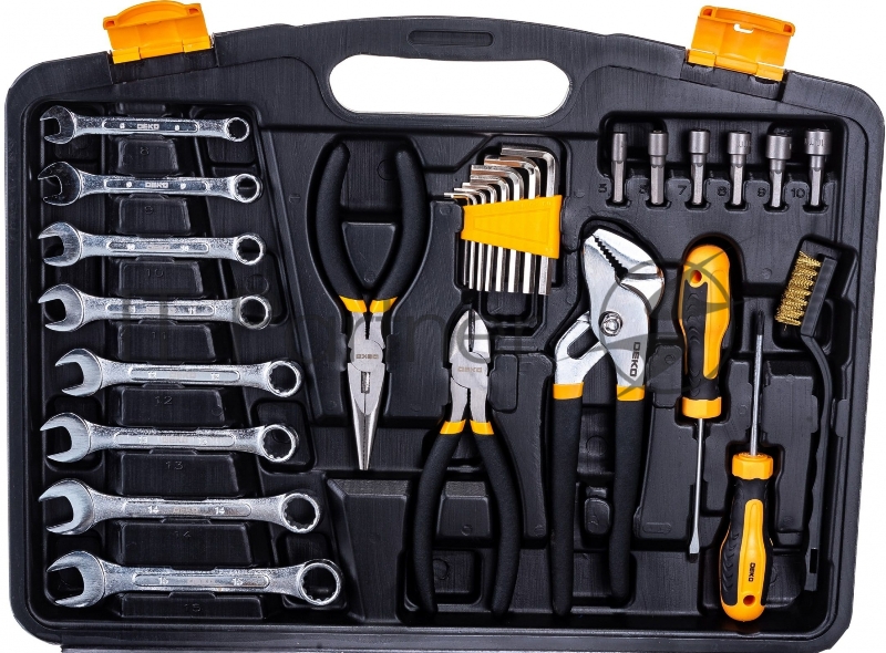 Набор инструментов Deko DKMT113 113 предметов (жесткий кейс)