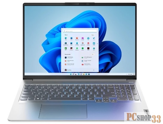 Ноутбук Lenovo IdeaPad 5 Pro 16IHU6 16(2560x1600)/Intel Core i7 11370H(3.3Ghz)/16384Mb/512SSDG GeForce MX450(2048Mb)/Cam/BT/WiFi/75WH 1y/1.9kg/grey/Win11Home + 95W