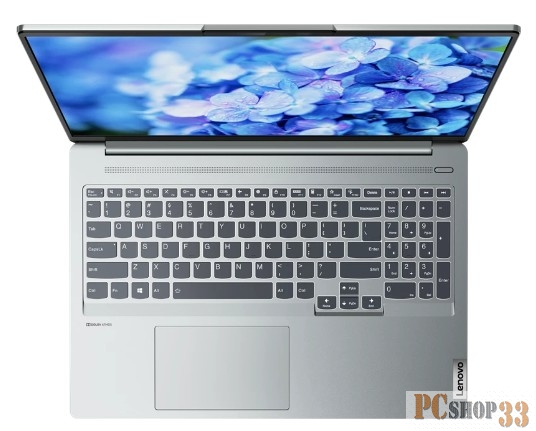 Ноутбук Lenovo IdeaPad 5 Pro 16IHU6 16(2560x1600)/Intel Core i7 11370H(3.3Ghz)/16384Mb/512SSDG GeForce MX450(2048Mb)/Cam/BT/WiFi/75WH 1y/1.9kg/grey/Win11Home + 95W