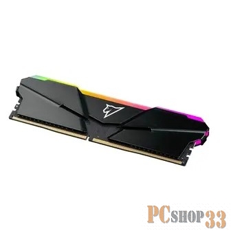 Модуль памяти DDR 4 DIMM 16Gb PC25600, 3200Mhz, Netac Shadow NTSRD4P32SP-16E, RGB, C16 Grey, с радиатором