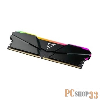 Модуль памяти DDR 4 DIMM 32Gb (16Gbx2) PC25600, 3200Mhz, Netac Shadow NTSRD4P32DP-32E, RGB, CL16 Grey, 1.35V, с радиатором