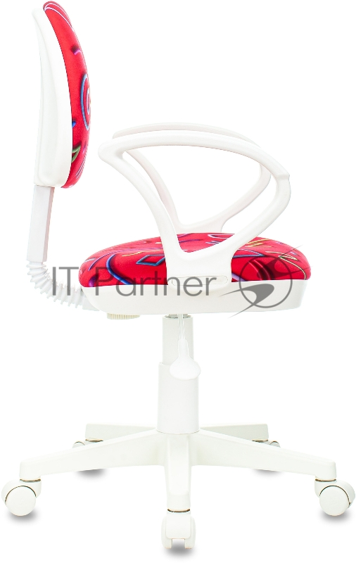 Кресло детское Бюрократ KD-3/WH/ARM розовый Sticks 05 крестовина пластик пластик белый