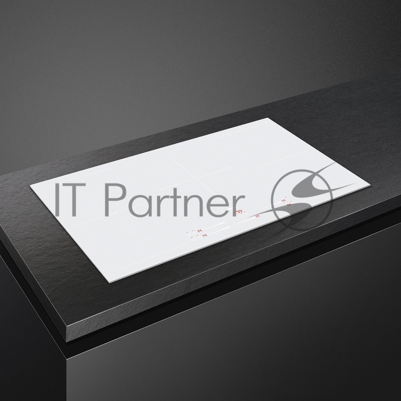 Встраиваемые индукционные панели SMEG/ индукционная, 90 см, Multizone, прямой край, белое стекло