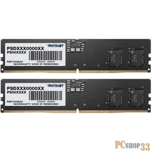 Память DDR5 2x16Gb 4800MHz Patriot PSD532G4800K Signature RTL PC5-38400 CL40 DIMM ECC 288-pin 1.1В