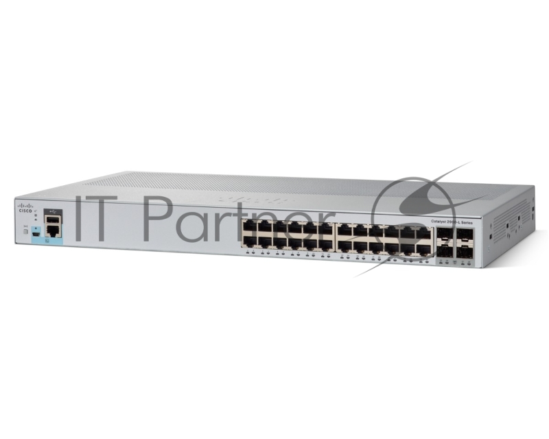 Коммутатор Cisco Catalyst 2960L 24 port GigE, 4 x 10G SFP+, LAN Lite