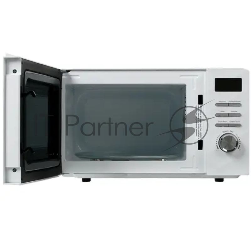 Печь микроволновая, Объем 20 литров, Мощность 700 ватт, Цифровое управление, 5 уровней мощности, Таймер на 60 минут, Диаметр поворотного стола 255 мм, 8 автоматических программ приготовления, Функция разморозки, Внутренняя подсветка, Блокировка от