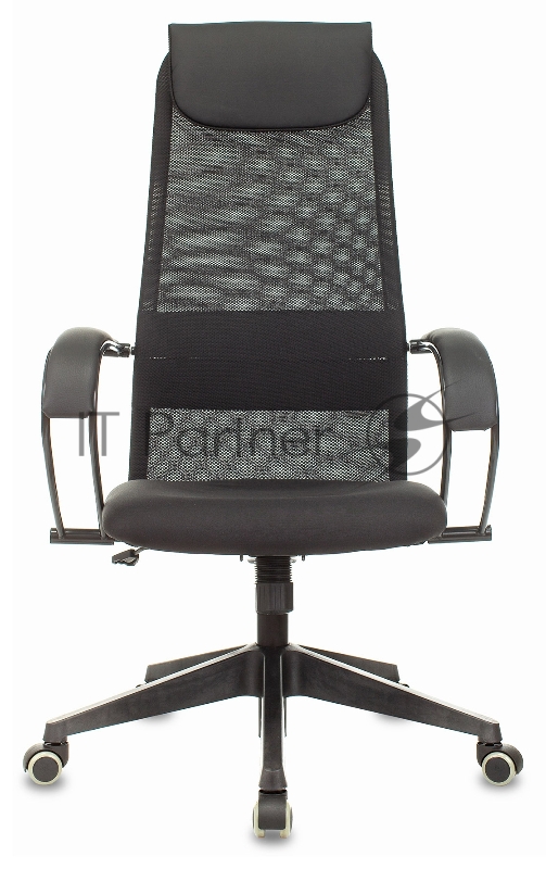 Кресло руководителя Бюрократ CH-607 черный TW-01 сетка/ткань с подголов. крестовина пластик