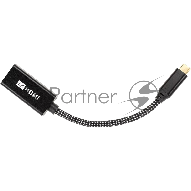 Адаптер USB Type-Cm---->HDMI(f) , 4K@120HZ 8K@ 30Hz, Alum Shell,Telecom 0.15м<TUC040>