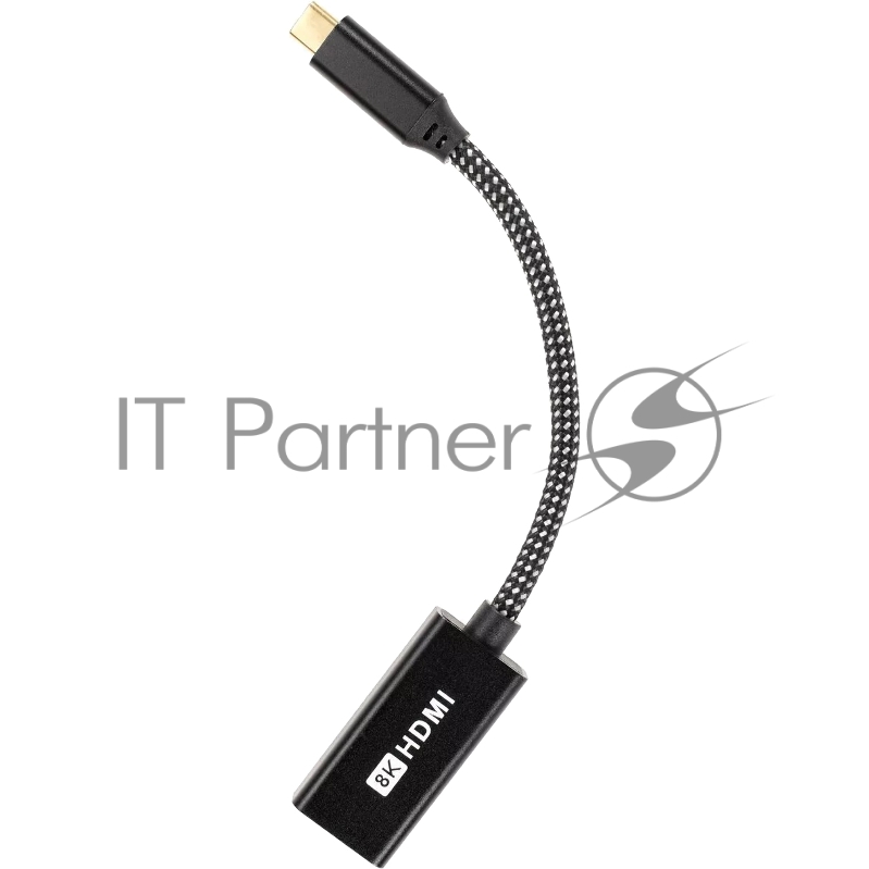 Адаптер USB Type-Cm---->HDMI(f) , 4K@120HZ 8K@ 30Hz, Alum Shell,Telecom 0.15м<TUC040>