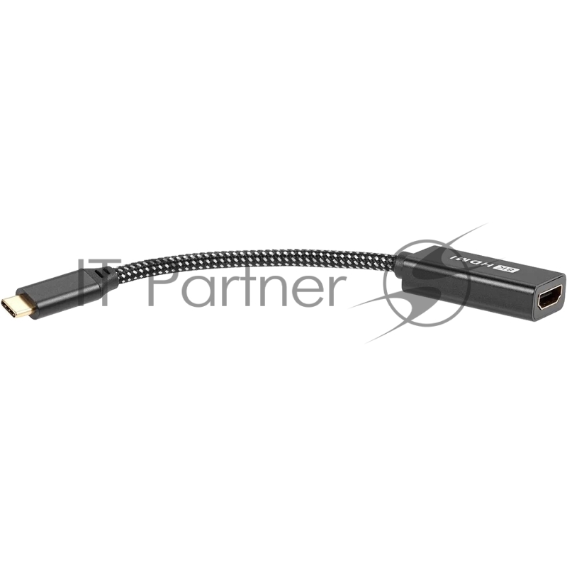 Адаптер USB Type-Cm---->HDMI(f) , 4K@120HZ 8K@ 30Hz, Alum Shell,Telecom 0.15м<TUC040>