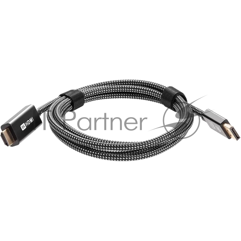Кабель DisplayPort M-> HDMI M 4K@120Hz/8K@30Hz 1.8m Telecom,оплетка (TA815M-1.8M)