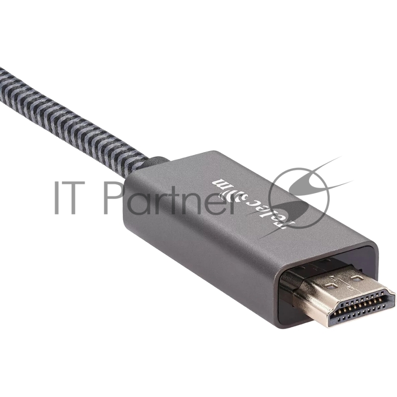 Кабель DisplayPort M-> HDMI M 4K@60Hz 1.8m Telecom,оплетка (TA561M-1.8M)
