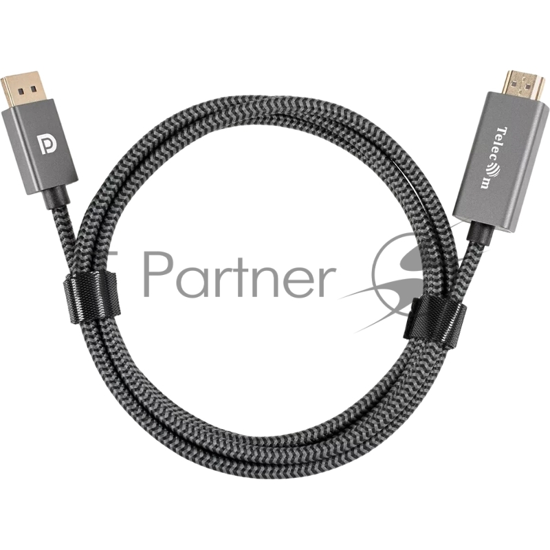 Кабель DisplayPort M-> HDMI M 4K@60Hz 1.8m Telecom,оплетка (TA561M-1.8M)