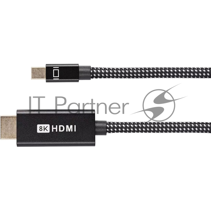 Кабель miniDisplayPort M-> HDMI M 4K@120Hz/8K@30Hz 1.8m Telecom,оплетка (TA820M-1.8M)