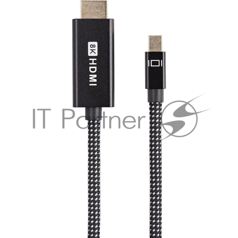 Кабель miniDisplayPort M-> HDMI M 4K@120Hz/8K@30Hz 1.8m Telecom,оплетка (TA820M-1.8M)