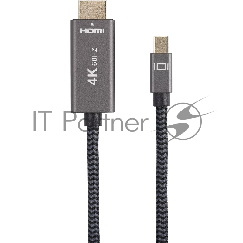 Кабель miniDisplayPort M-> HDMI M 4K@60Hz 1.8m Telecom,оплетка (TA562M-1.8M)