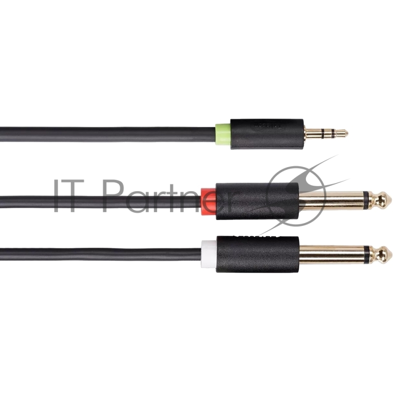 Кабель-адаптер 3.5ST(M)/2X6.35 ST(M), 1.5м, Telecom PRO <TAV6168-1.5M>