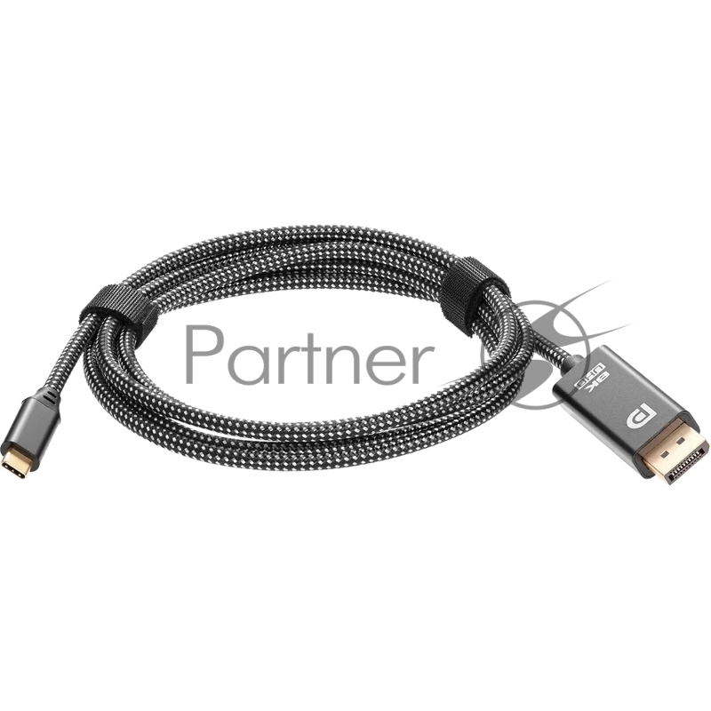 Кабель-адаптер USB Type-Cm --> DP(m) 4K@120Hz 8K@60Hz, 1.8m Telecom <TCC020M-1.8M>