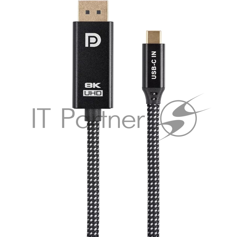 Кабель-адаптер USB Type-Cm --> DP(m) 4K@120Hz 8K@60Hz, 1.8m Telecom <TCC020M-1.8M>