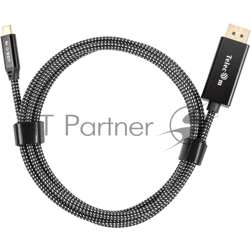 Кабель-адаптер USB Type-Cm --> DP(m) 4K@120Hz 8K@60Hz, 1.8m Telecom <TCC020M-1.8M>