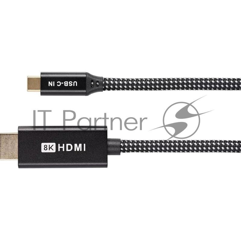 Кабель-адаптер USB Type-Cm --> HDMI(m) 4K@120Hz 8K@30Hz, 1.8m Telecom <TCC015M-1.8M>