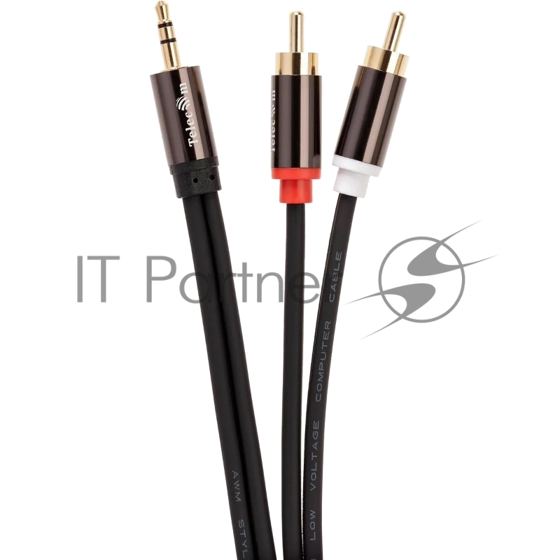 Кабель соединит 3.5 Jack (M) - 2xRCA (M), 3м Telecom PRO <TAV7183M-3M>