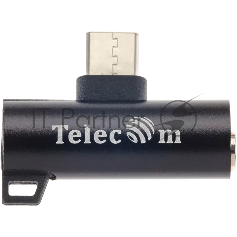 Переходник USB3.1 Type-C 2 in 1 audio+PD charging черный <TA433-B>