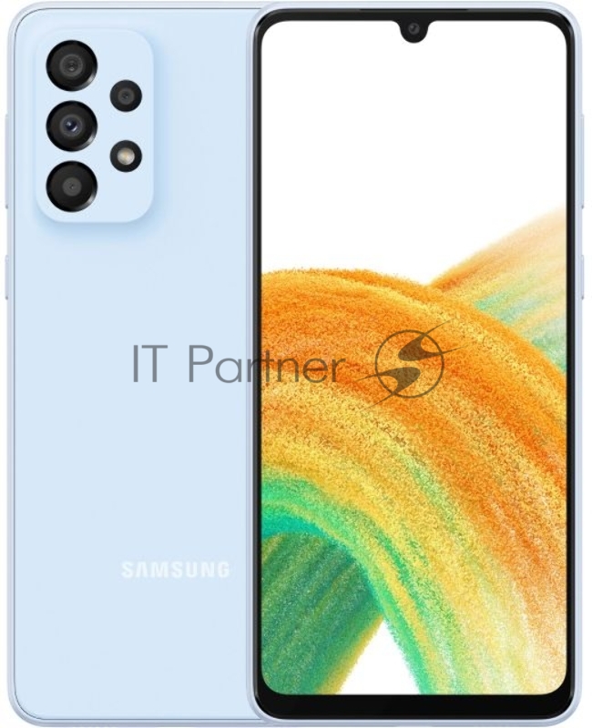 Смартфон Samsung SM-A336E Galaxy A33 5G 128Gb 8Gb небесно-голубой моноблок 3G 4G 2Sim 6.4 1080x2400 Android 12 48Mpix 802.11 a/b/g/n/ac NFC GPS GSM900/1800 GSM1900 Ptotect A-GPS microSD max1024Gb
