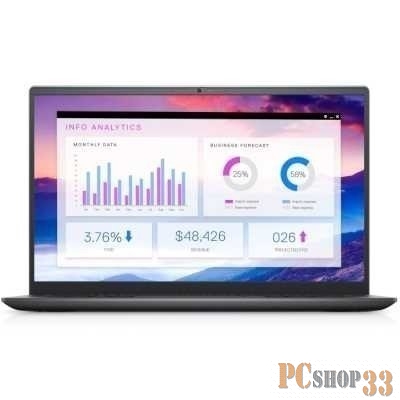 Ноутбук Dell Vostro 5410 Core i5 11320H 8Gb SSD256Gb Intel Iris Xe graphics 14 FHD (1920x1080) Windows 11 Professional grey WiFi BT Cam