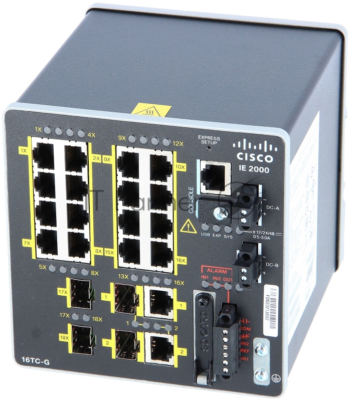 Коммутатор Cisco IE2000 with 16FE Copper, 2GE SFP/T and 2FE SFP (Lan Base)