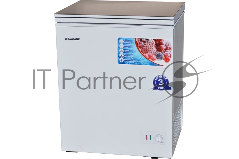 Морозильный ларь WILLMARK CF-170G (КОМПРЕССОР TOSHIBA, до -24С, 165л, 1 корз. стеклянная крышка)