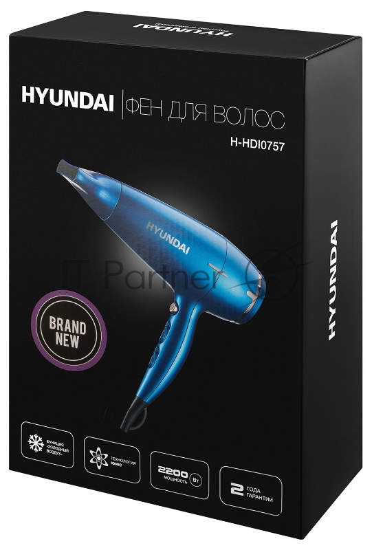 Фен Hyundai H-HDI0757 2200Вт синий