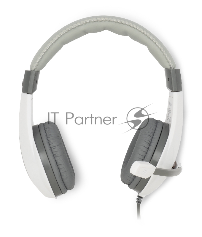 Наушники с микрофоном Oklick/Оклик HS-L600 серый 1.8м мониторные оголовье (1532023)