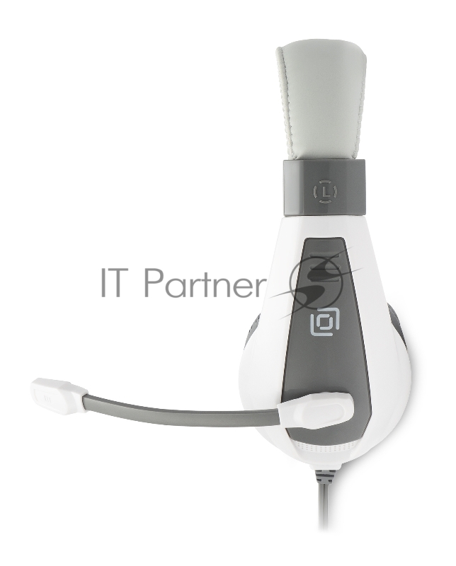 Наушники с микрофоном Oklick/Оклик HS-L600 серый 1.8м мониторные оголовье (1532023)