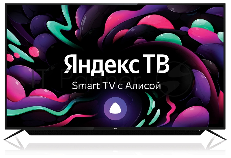 Телевизор LED BBK 65 65LEX-8262/UTS2C Яндекс.ТВ черный Ultra HD 50Hz DVB-T2 DVB-C DVB-S2 USB WiFi Smart TV (RUS)