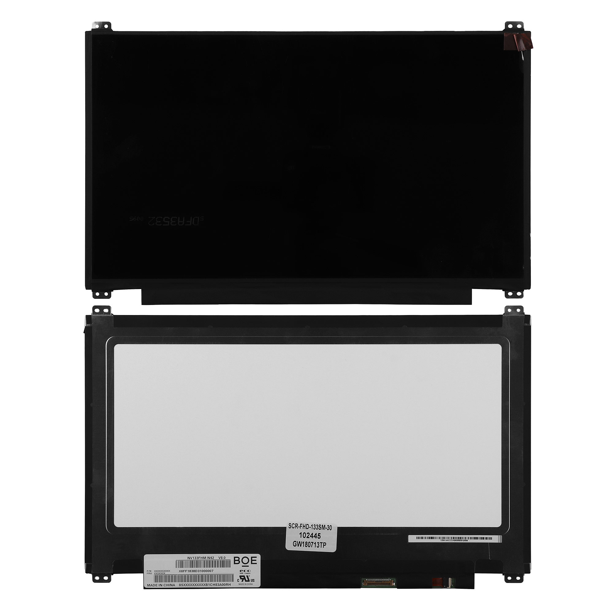 Матрица для ноутбука 13.3" 1920x1080 FHD, 30 pin Slim. Матовая. NV133FHM-N42 V8.0 V8.0