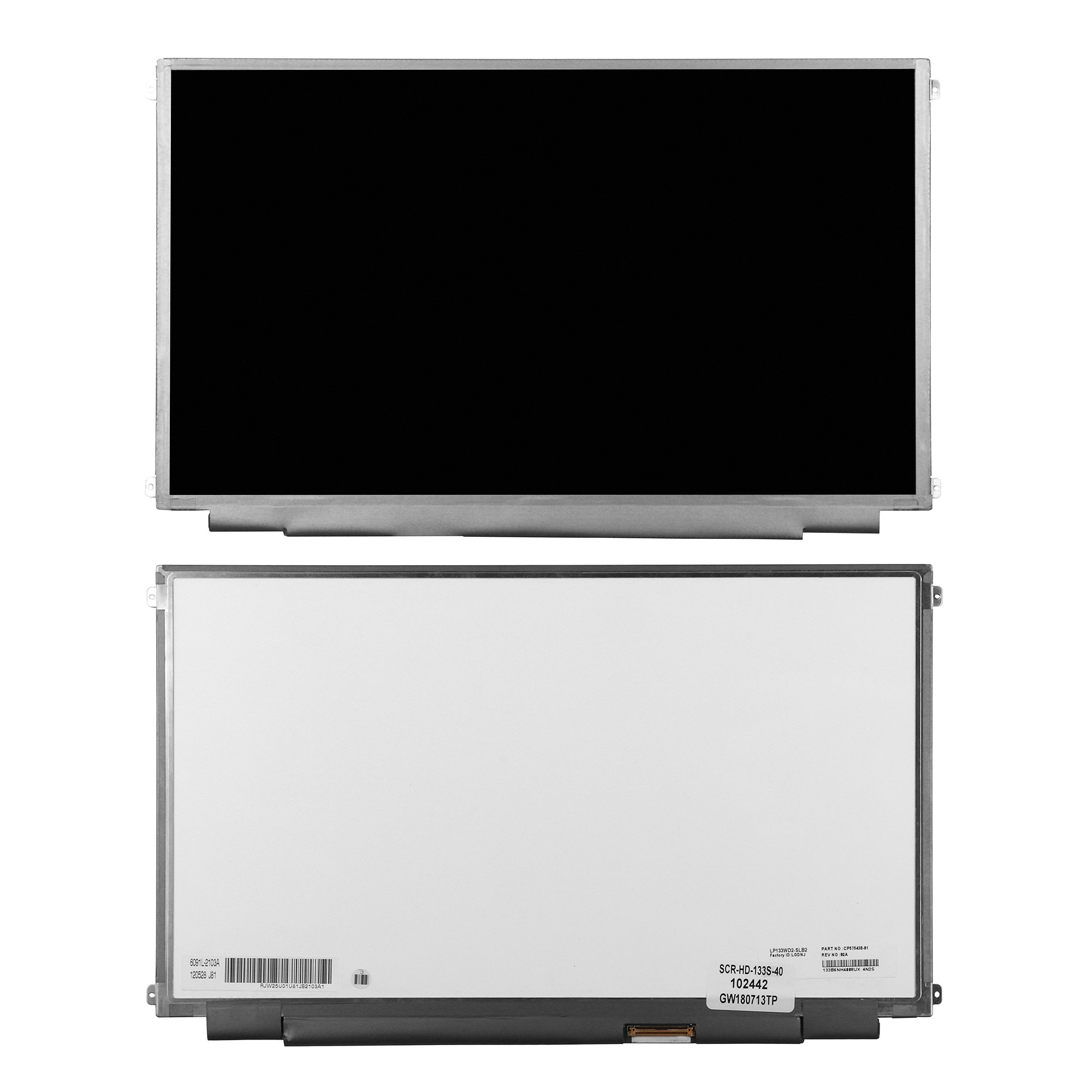 Матрица для ноутбука 13.3" 1600x900 HD+, 40 pin. Slim LED. Матовая. LP133WD2 (SL)(B2).