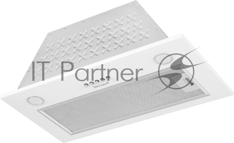 Вытяжка встраиваемая Weissgauff Arum 600 PB White Enamel белый управление: кнопочное (1 мотор)