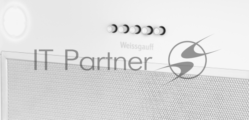 Вытяжка встраиваемая Weissgauff Arum 600 PB White Enamel белый управление: кнопочное (1 мотор)